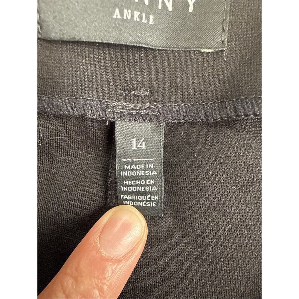 White House Black Market Black High-Rise The Skinny Ankle Dress Pants Women's 14 - Picture 5 of 9